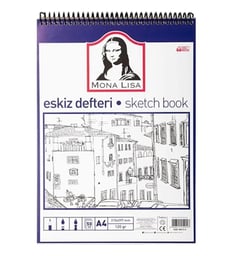 Südor Monalisa Telli Eskiz Defteri A4 120 Gr 50 Yp