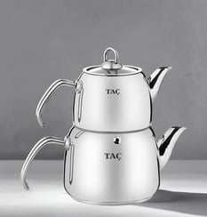 Taç Panda Maxi Çaydanlık Takımı Platin Taç-5933