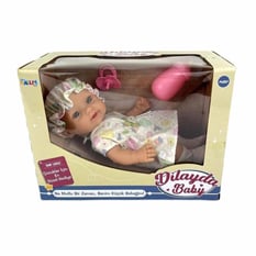 Tam Kauçuk 26 Cm Emzik Ve Biberonlu Oyuncak Bebek Sh59820