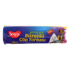 Viora Büzgülü Kokulu Büyük Boy Vanilya Çöp Poşeti 10 Ad. Vrp-130