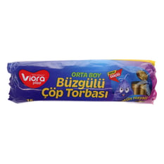 Viora Büzgülü Kokulu Orta Boy Neptün Çöp Poşeti 15 Ad. Vrp-127
