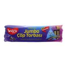 Viora Standart Jumbo Boy Mavi Çöp Poşeti 7 Ad. Vrp-139