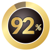 % 90