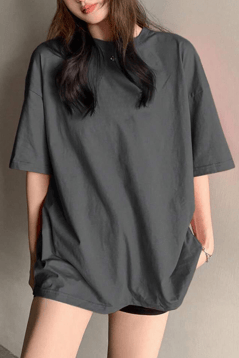 Füme Kadın Oversize T-shirt