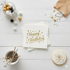 Gold Varaklı Kağıt Peçete (16 Adet)