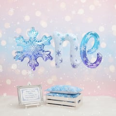 One Elsa Temalı İmza Folyo Balon