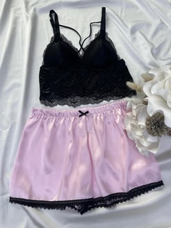 Ç509 - ŞORTLU BRALET TAKIM - PUDRA 