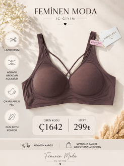 Ç1642-lazerkesim önü çapraz ipli sütyen-vizon
