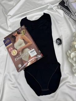 K14 - İNCE ASKILI KORSE SLİP BADY SİYAH 