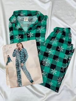 ç5532 - milan lizbon çoçuk pijama takımı - yeşil 