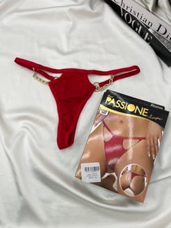 Ç340 - ZİNCİR DETAYLI TANGA - KIRMIZI 