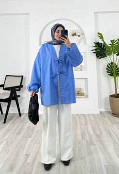 2185-terikoton kumaş-önden bağlamalı kimono-bebe mavisi