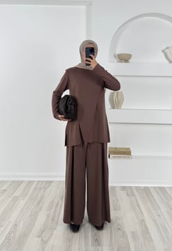 5377-önü simetrik oysho takım-vizon