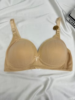 Ç7427-DESENLİ DESTEKSİZ SÜTYEN-TEN