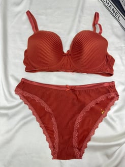 Ç0616 - DESTEKSİZ ÇİZGİLİ SÜTYEN TAKIMI - TARÇIN