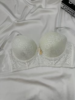 Ç1256 - DESTEKLİ DANTELLİ BRALET - BEYAZ