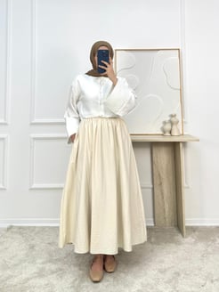 1450-paraşüt kumaş cepli etek-taş