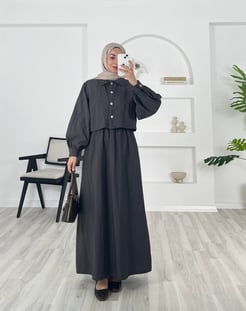 2483-paraşüt kumaş-üstü jile ceket takım-FÜME