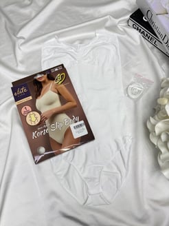 K14 - İNCE ASKILI KORSE SLİP BADY BEYAZ  