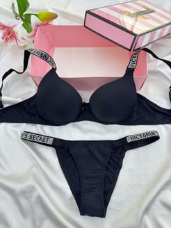 Ç755 Victoria Secret Sütyen Takımı(özel kutusuyla)-SİYAH