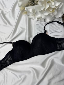 Ç3211 - DOLGUSUZ DANTELLİ SÜTYEN - SİYAH