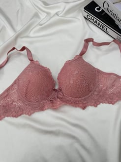 Ç117 - DESTEKSİZ DANTELLİ SÜTYEN - PEMBE
