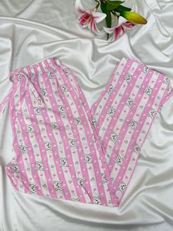 Ç565 - tavşanlı pijama altı - pembe