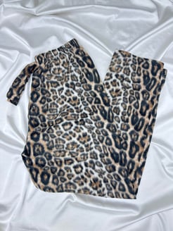 Ç472 -polar pijama altı - leopar
