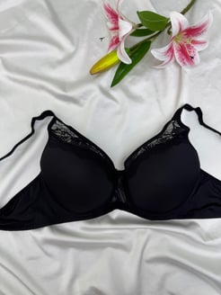 Ç863 DANTEL DETAYLI C CUP DOLGUSUZ SÜTYEN- SİYAH