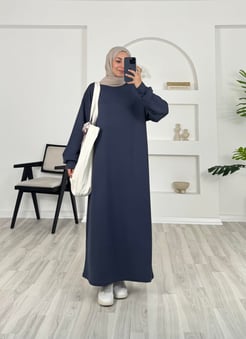 36972 - oysho kumaş uzun elbise - füme 