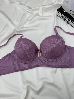 Ç1256 - DESTEKLİ DANTELLİ BRALET -  LİLA