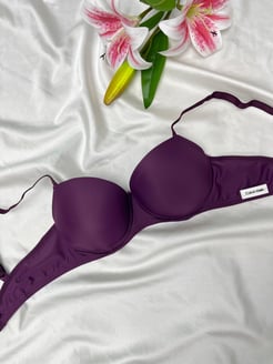 ç0798 - calvin klein  sütyen - mor 
