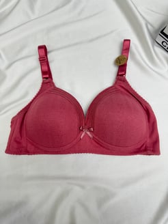 Ç7427-DESENLİ DESTEKSİZ SÜTYEN-PEMBE
