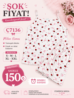 ç7136-milan kumaş gömlek yaka şortlu pijama takımı-beyaz