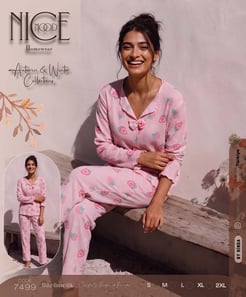 Ç7499 BÜRÜMCÜK FİYONKLU UZUN KOLLU TAKIM- PEMBE ÇİLEK