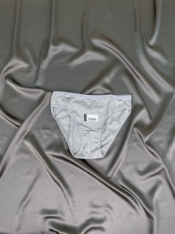 Ç0715  O-41  Tutku bayan Elastan Düz Bikini  gri 