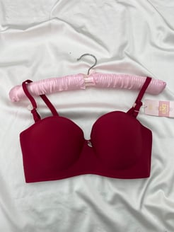 Ç6271 - DOLGULU C CUP STRAPLEZ LOTUS SÜTYEN - BORDO 