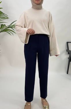 23311 ön flato pantolon - lacivert