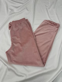 ç8911-O51-O55 fransiz lycra kadife eşofman altı - PUDRA 