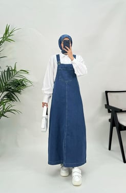 4715-kot kumaş-önü cepli jile-kot rengi