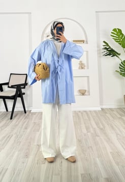 8235-terikoton kumaş-önden bağlamalı kimono-bebe mavisi
