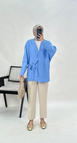 7854-kırışık kumaş-önden bağlamalı kimono-bebe mavisi