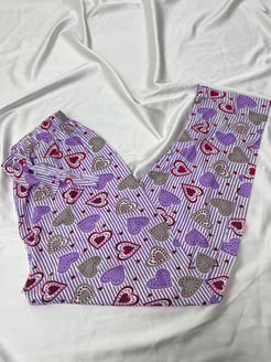 Ç565 - kalpli pijama altı- mor 