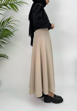 8787-zara krep kumaş etek-taş