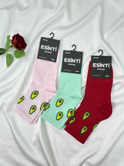 Ç106 - UNISEX AVAKADO 3LÜ ÇORAP 