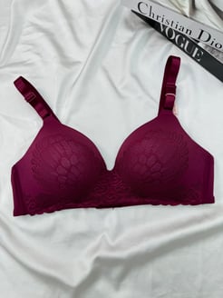 Ç6268 - DOLGUSUZ DANTEL DETAYLI SÜTYEN - BORDO