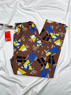 Ç079 - DONALD DUCK DESENLI PIJAMA ALTI - KAHVERENGI 