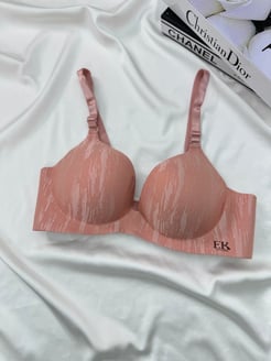 Ç675 - DESTEKLİ TAŞ DESENLİ SÜTYEN - PEMBE 