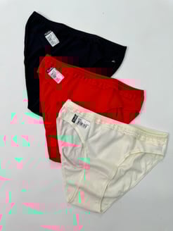 Ç0507-TUT BYN PINAR BIKINI 3LÜ -SIYAH KREM KIRMIZI