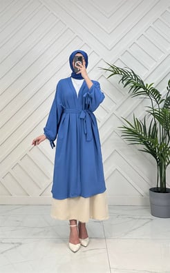 201975 b20Ayrobin kumaş kimono mavi